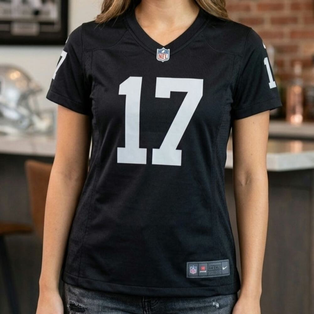 Nike Women's Las Vegas Raiders Davante Adams #17 Game Jersey Black, Size Small